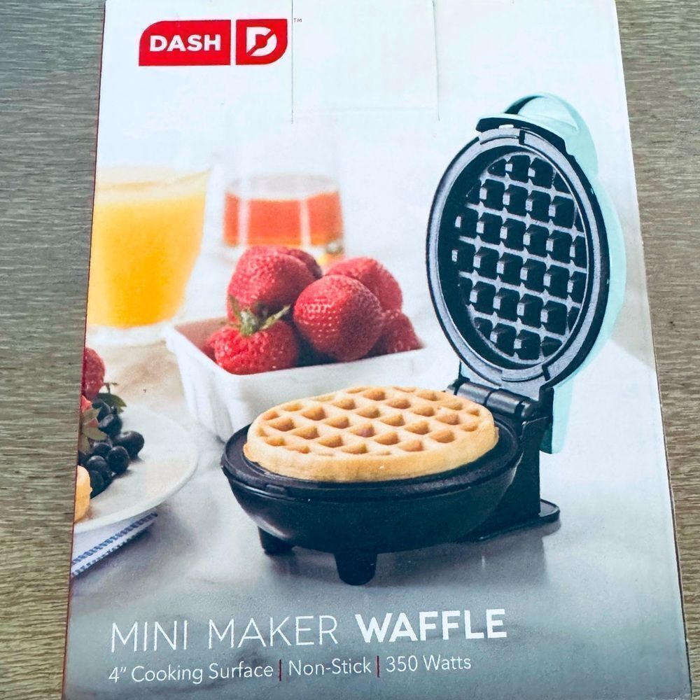 Dash Mini Waffle Maker Plug-In Electric Iron